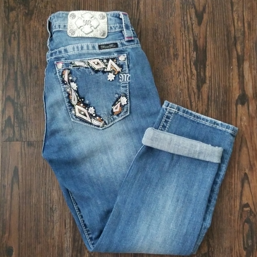 Miss Me Blue Ankle & Cropped Jeans